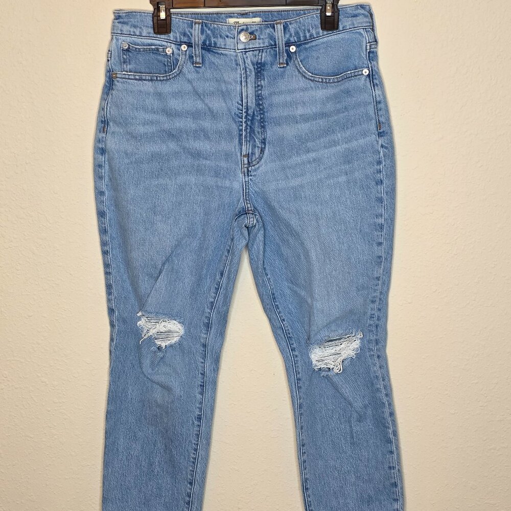 Madewell "The Perfect Vintage Jean" Distressed Denim Women's Jeans, Size 30